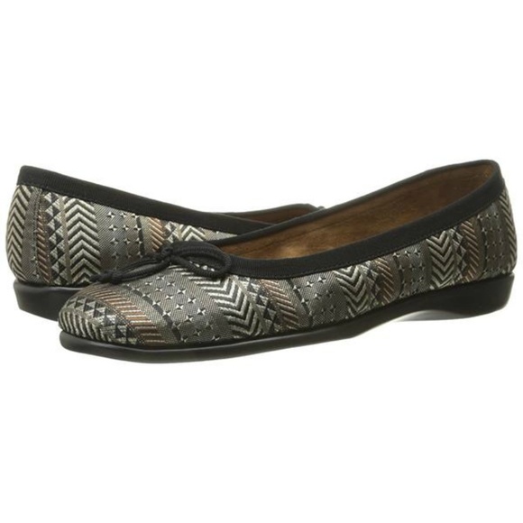 Aerosoles Teashop Ballet Flat, Black Tan US 5.5 - Picture 4 of 4